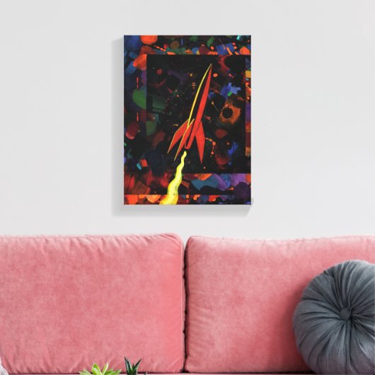 Rakete #52 leinwanddruck (Insitu (Wohnzimmer))