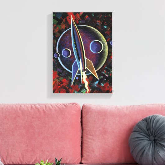 Rakete #54 leinwanddruck (Insitu (Wohnzimmer))