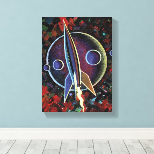 Rakete #54 leinwanddruck (Insitu (Holzboden))