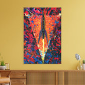 Rakete #95 leinwanddruck (Insitu (Wohnzimmer))