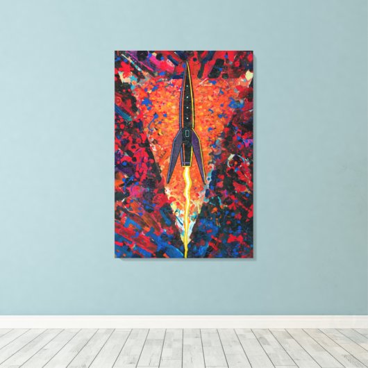 Rakete #95 leinwanddruck (Insitu (Holzboden))