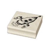 Rakete auf den Weltraum Gummistempel (Stempel)