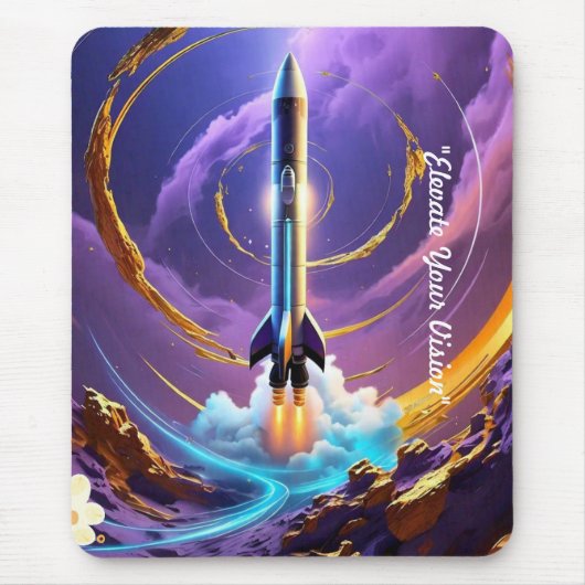 "Rakete auf Ewigkeit" Mousepad (Vorne)