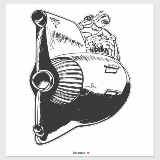 Rakete Aufkleber (Blatt)