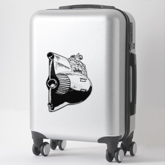 Rakete Aufkleber (Koffer)