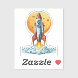 Rakete Aufkleber