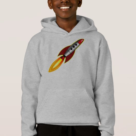 Rakete - Benutzerdefiniert Hoodie (Vorderseite)