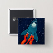 Rakete Button (Vorne & Hinten)