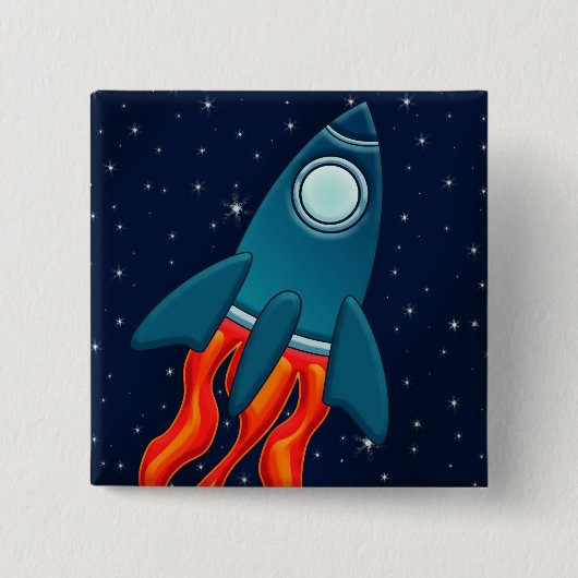 Rakete Button (Vorderseite)