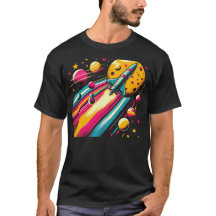 Rakete durch die Sterne und die Galaxie