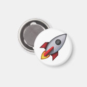 Rakete - Emoji Magnet (Vorderseite/Rückseite)