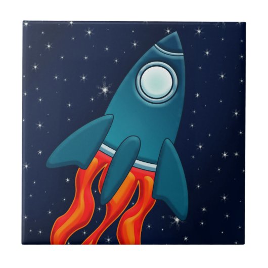 Rakete Fliese (Vorderseite)