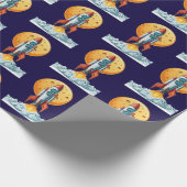 Rakete Geschenkpapier (Ecke)