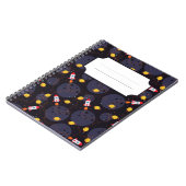 Rakete im Weltraum Notizblock (Linke Seite)