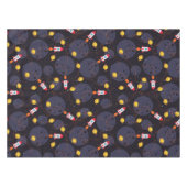 Rakete im Weltraum Tischdecke (Vorderseite (Horizontal))