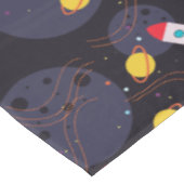 Rakete im Weltraum Tischdecke (Schrägansicht)