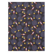 Rakete im Weltraum Tischdecke (Vorderseite)