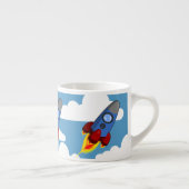 Rakete in den Himmel Espressotasse (Rechts)