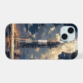 Rakete iPhone 15 Hülle (Rückseite (Horizontal))