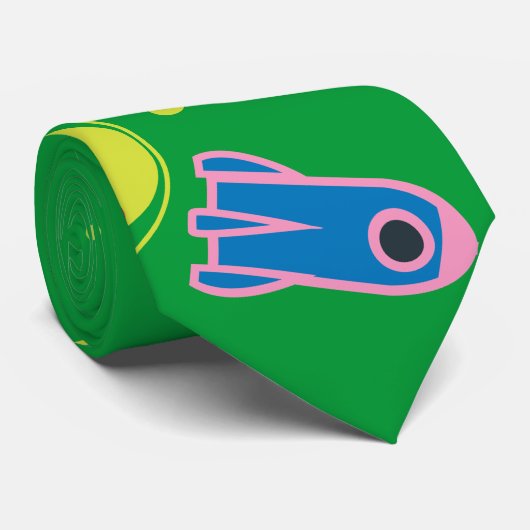 Rakete Krawatte (Gerollt)