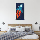 Rakete Leinwanddruck (Insitu (Schlafzimmer))