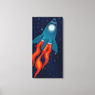 Rakete Leinwanddruck