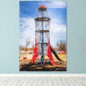 Rakete Leinwanddruck (Insitu (Holzboden))