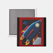 Rakete Magnet (Vorderseite/Rückseite)