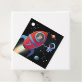 Rakete mit Foto | Birthday Astronaut Alien UFO Geschenkanhänger (Beispiel)