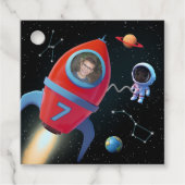 Rakete mit Foto | Birthday Astronaut Alien UFO Geschenkanhänger (Vorderseite)