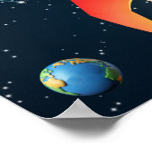 Rakete mit Foto | UFO Alien Birthday Astronaut Poster (Ecke)