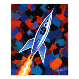 Rakete Nr. 9 Fotodruck