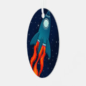 Rakete Ornament Aus Metall (Vorderseite links)