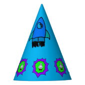 Rakete! Partyhütchen (Vorderseite)