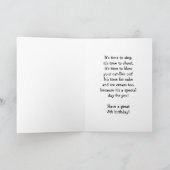 Rakete Personalisiert 5. Geburtstag Karte (Innenseite)