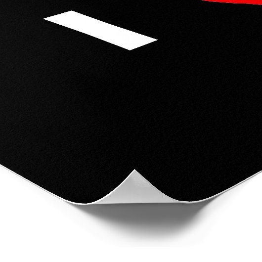 Rakete Poster (Ecke)