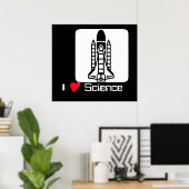 Rakete Poster (Heimbüro)