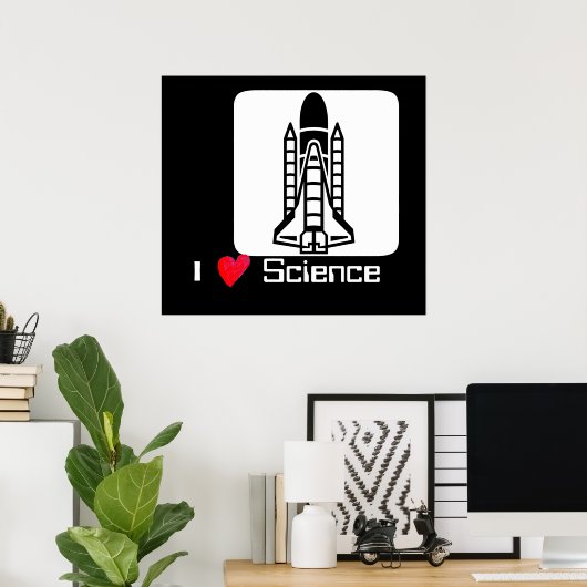 Rakete Poster (Heimbüro)