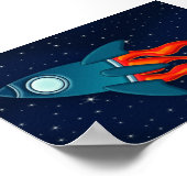 Rakete Poster (Ecke)