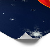 Rakete Poster (Ecke)