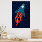 Rakete Poster (Küche)
