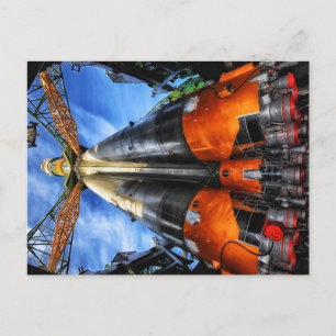 Rakete Postkarte