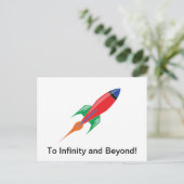 Rakete Postkarte (Stehend Vorderseite)