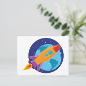 Rakete Postkarte (Stehend Vorderseite)