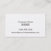 Rakete; Rote Streifen Visitenkarte (Vorderseite)