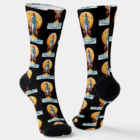 Rakete Socken (Gewinkelt)