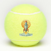 Rakete Tennisbälle (Rückseite)