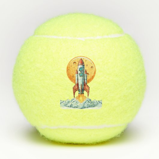 Rakete Tennisbälle (Vorderseite)