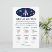 Rakete Was ist in deinem Geldbörsenspiel? (Stehend Vorderseite)