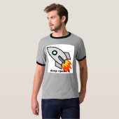 Rakete, Weltraum 3 T-Shirt (Vorne ganz)